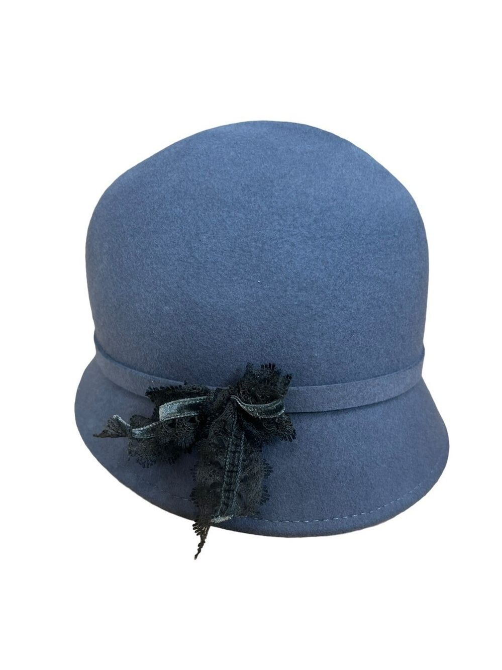 Hat Stuff Gray Wool Cloche Hat